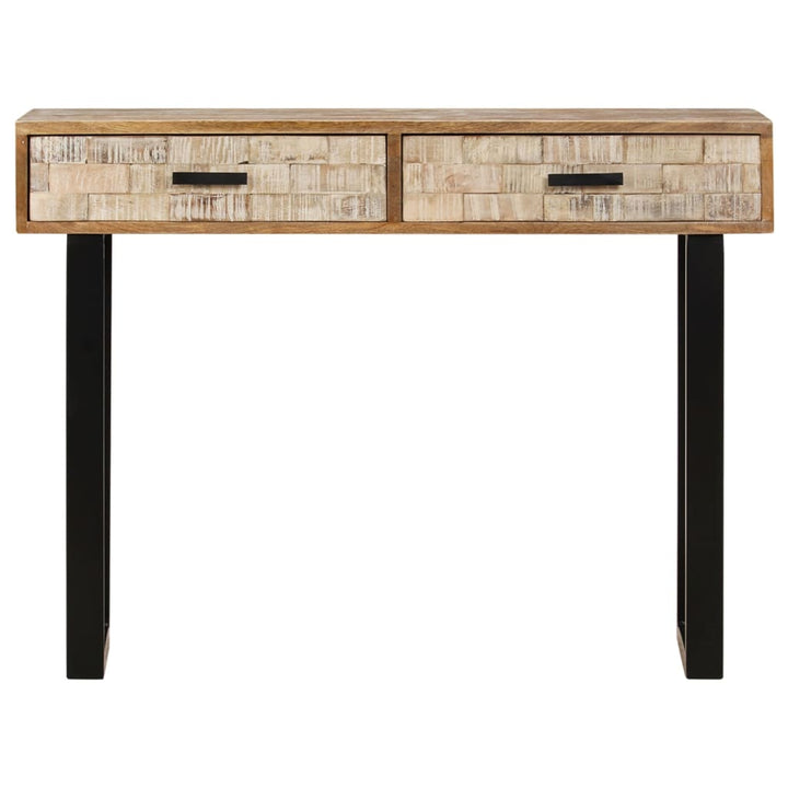konsolbord 100x30x75 cm massivt mangotræ