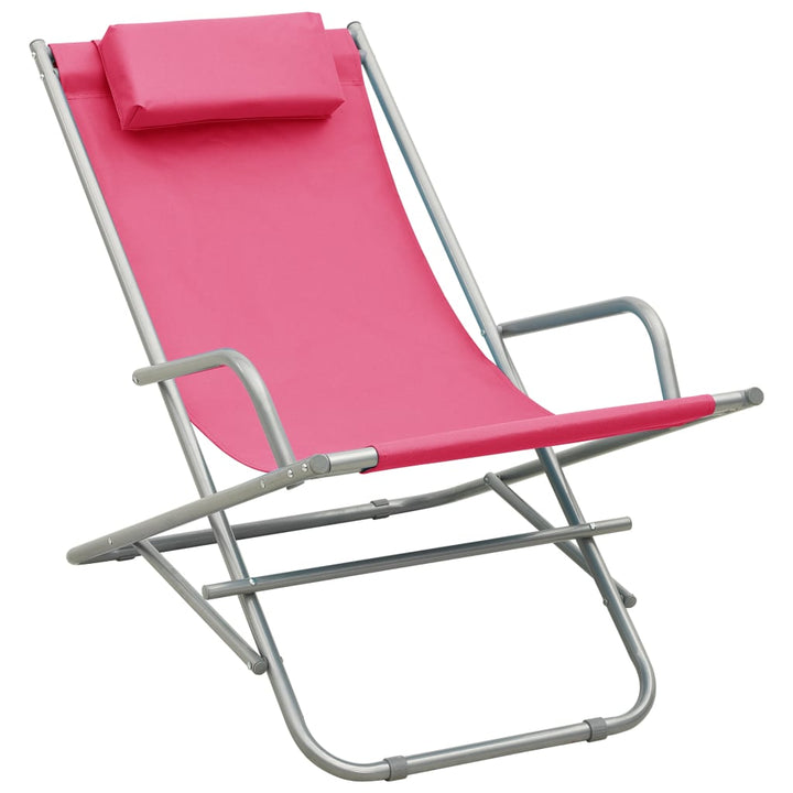 havestole 2 stk. stål pink