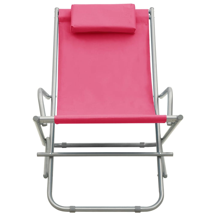 havestole 2 stk. stål pink