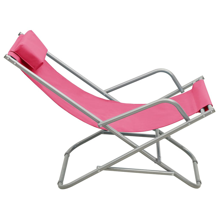 havestole 2 stk. stål pink