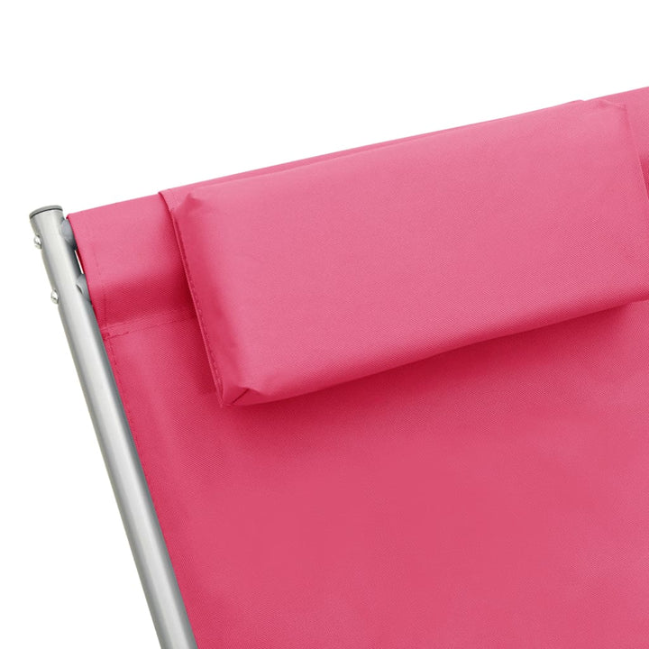 havestole 2 stk. stål pink