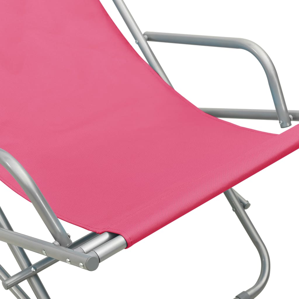havestole 2 stk. stål pink