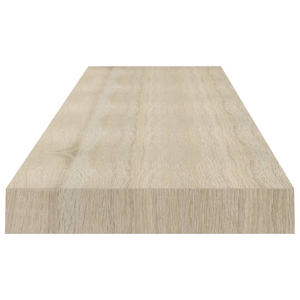 væghylder 4 stk. 120x23,5x3,8 cm MDF egetræsfarve