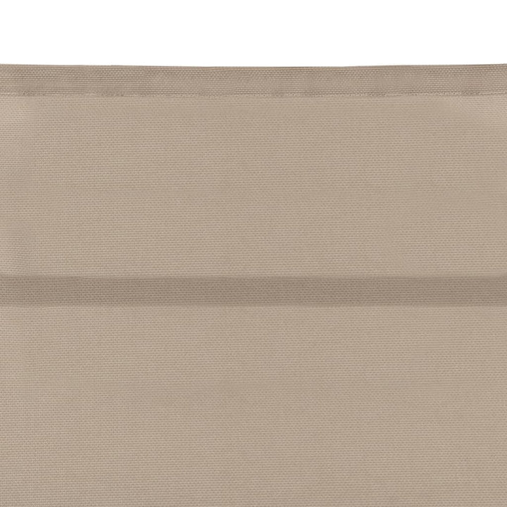 liggestol textilene og aluminium cremefarvet