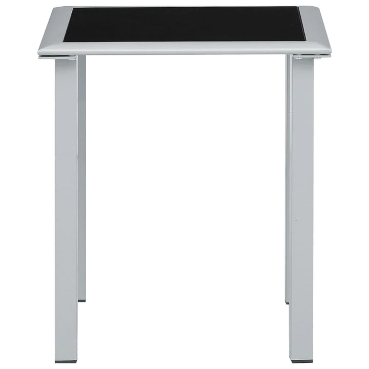liggestole 2 stk. med bord aluminium cremefarvet
