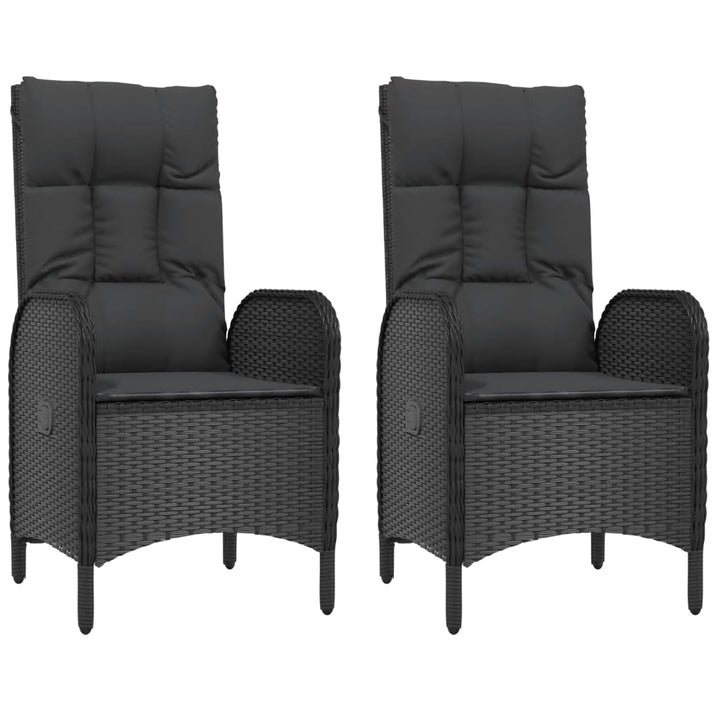 havestole 2 stk. polyrattan sort