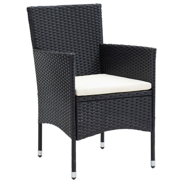 havestole 4 stk. polyrattan sort