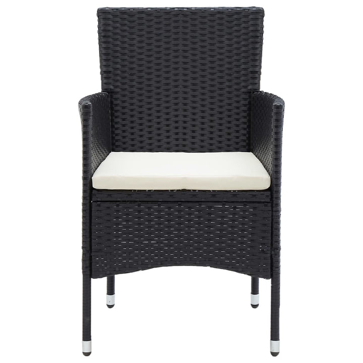 havestole 4 stk. polyrattan sort