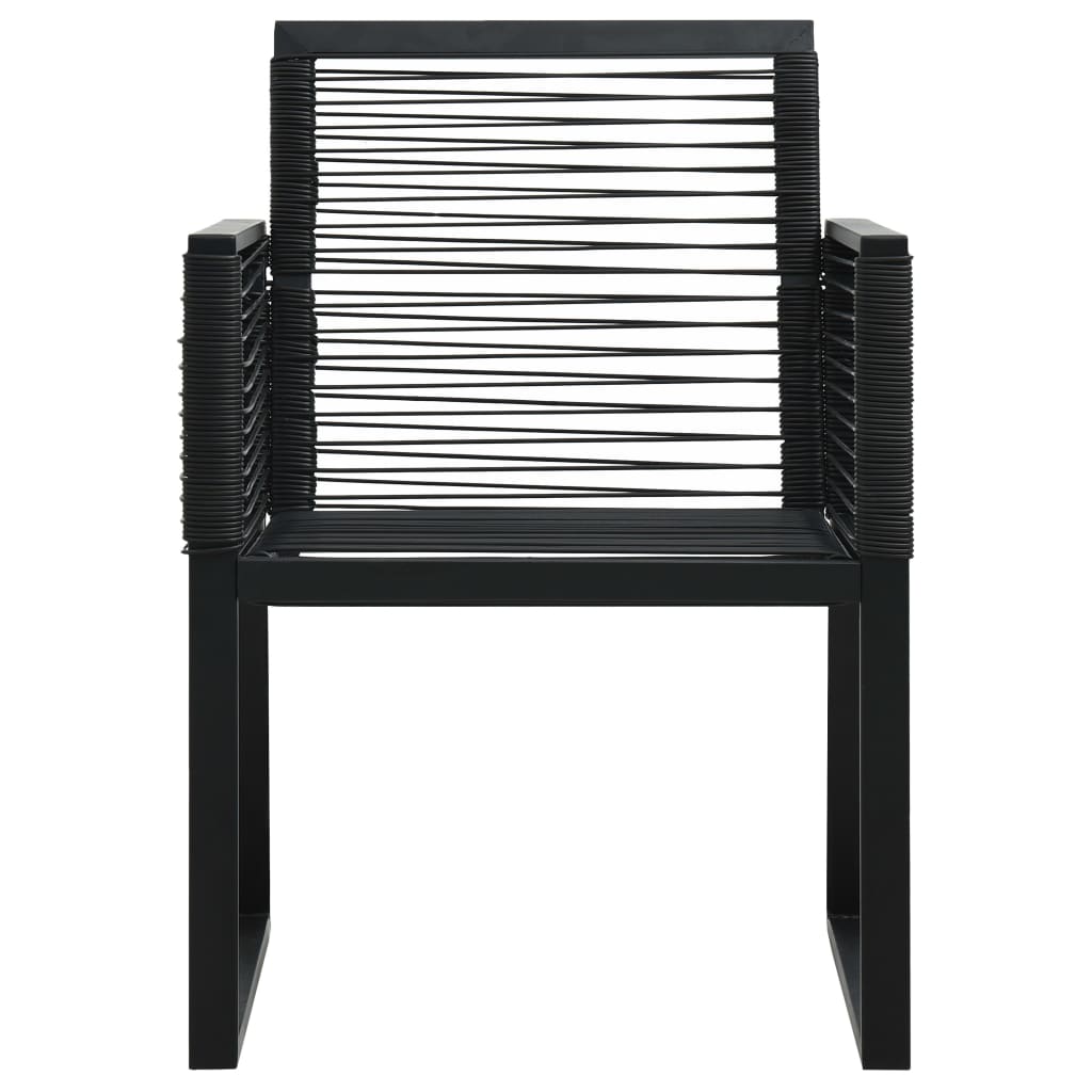 havestole 4 stk. rattan sort