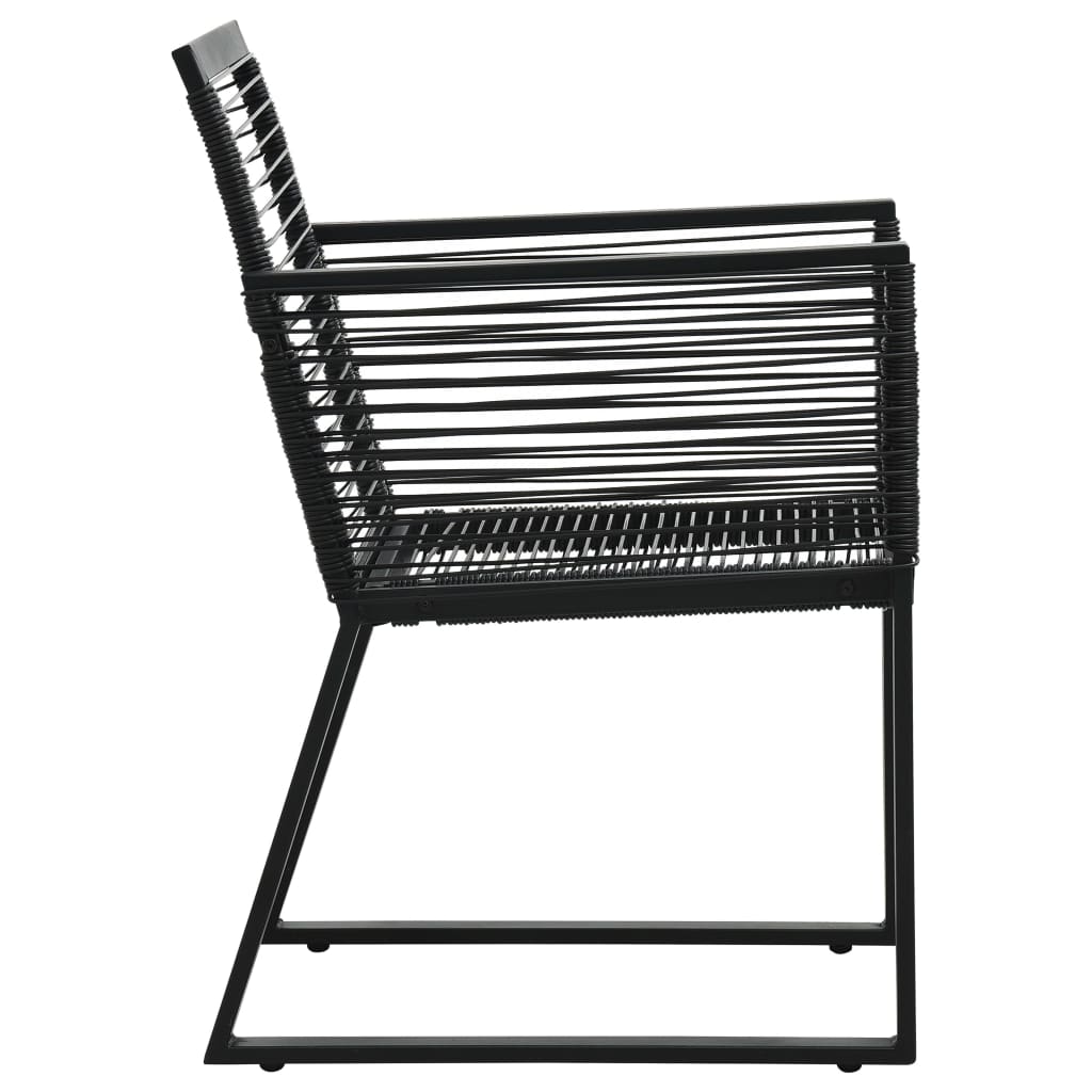 havestole 4 stk. rattan sort