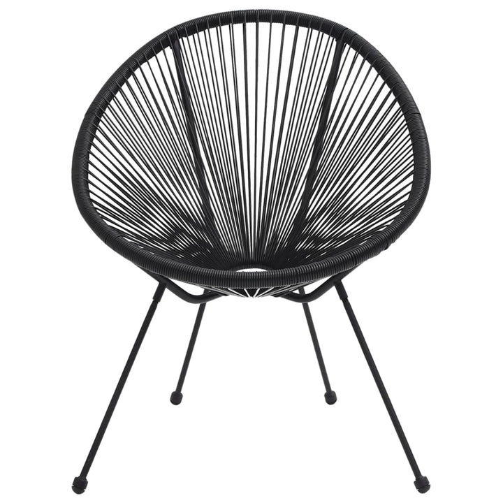 havestole 2 stk. rattan sort