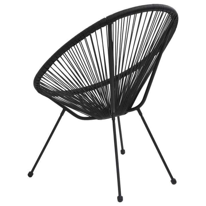 havestole 2 stk. rattan sort
