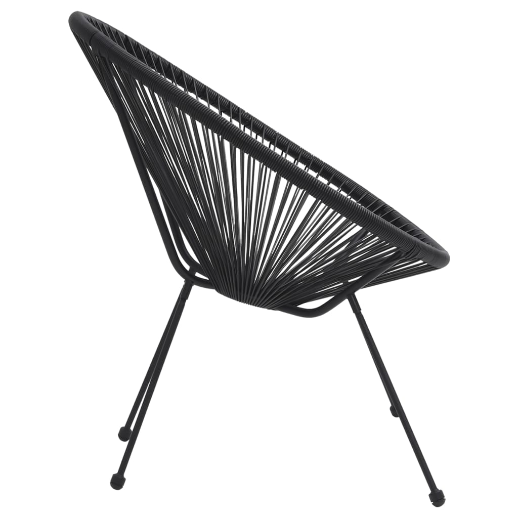 havestole 2 stk. rattan sort