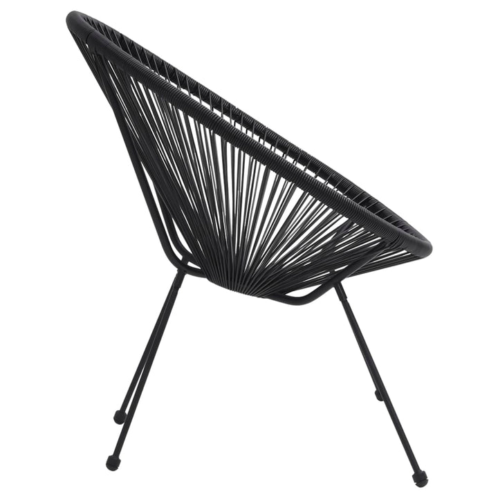 havestole 2 stk. rattan sort