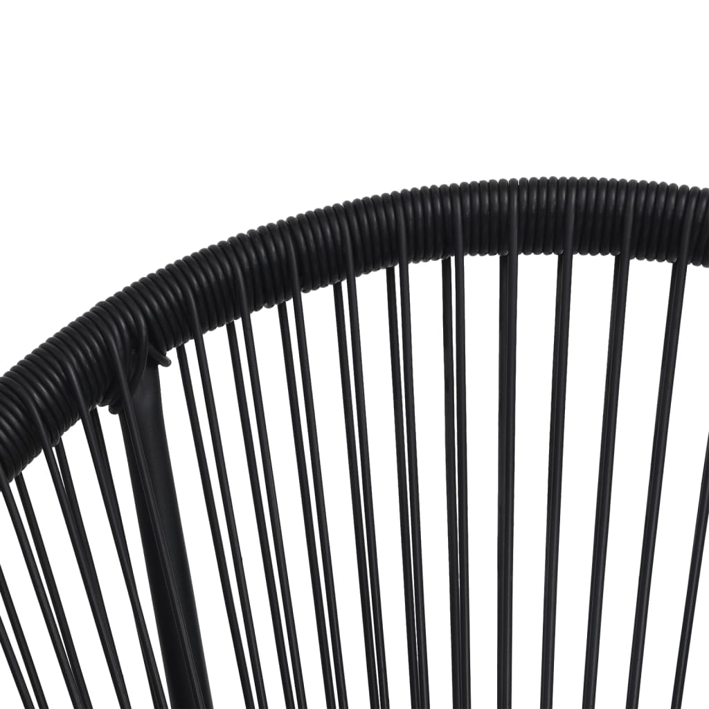 havestole 2 stk. rattan sort