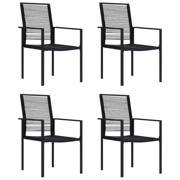 havelamper 4 stk. PVC-rattan sort