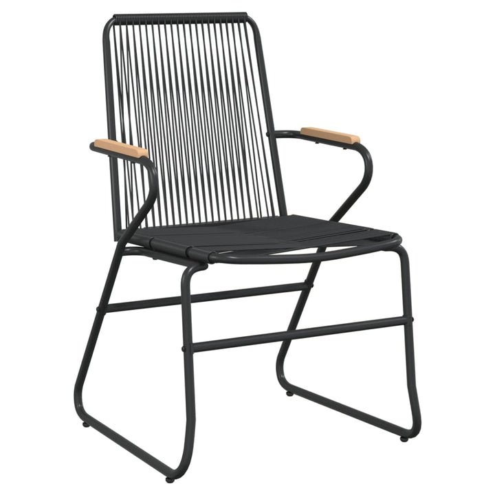 havestole 4 stk. 58x59x85,5 cm PVC-rattan sort