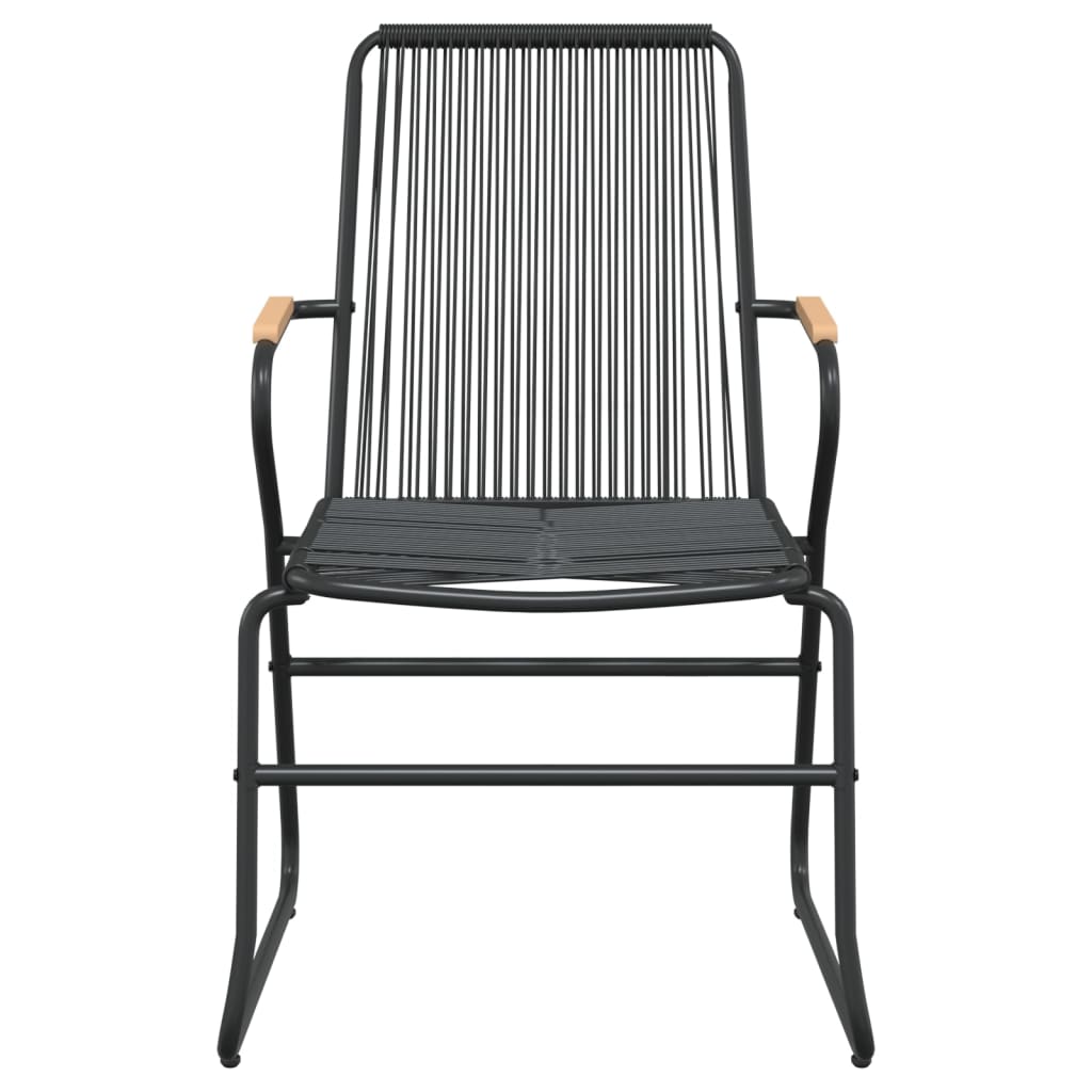 havestole 4 stk. 58x59x85,5 cm PVC-rattan sort
