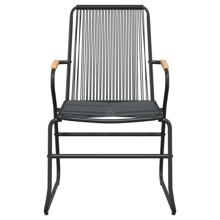 havestole 4 stk. 58x59x85,5 cm PVC-rattan sort