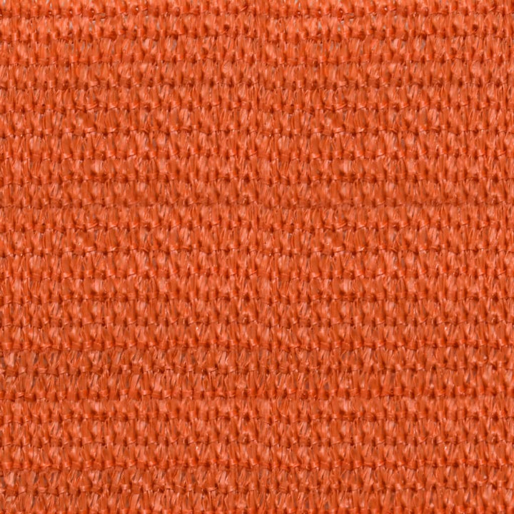 solsejl 7x7 m 160 g/m² firkantet HDPE orange