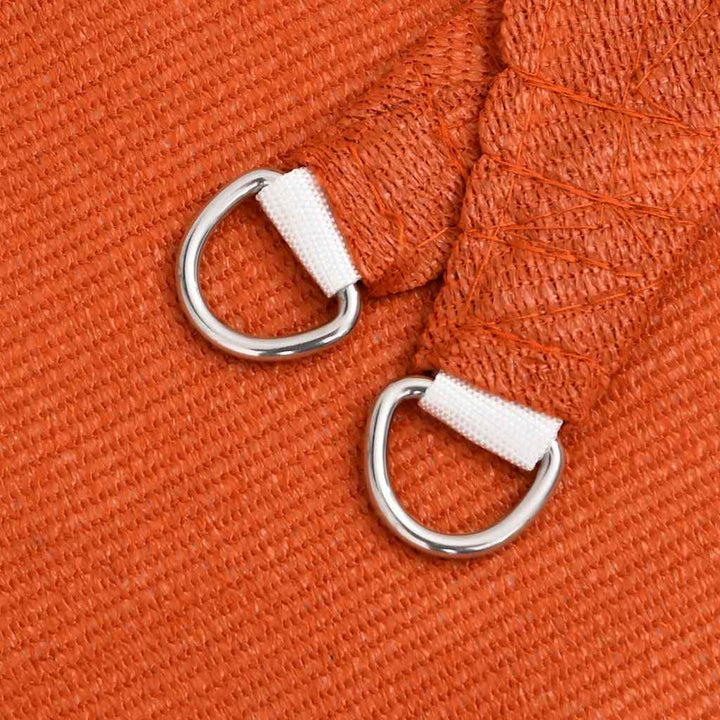 solsejl 5x8 m 160 g/m² HDPE rektangulær orange