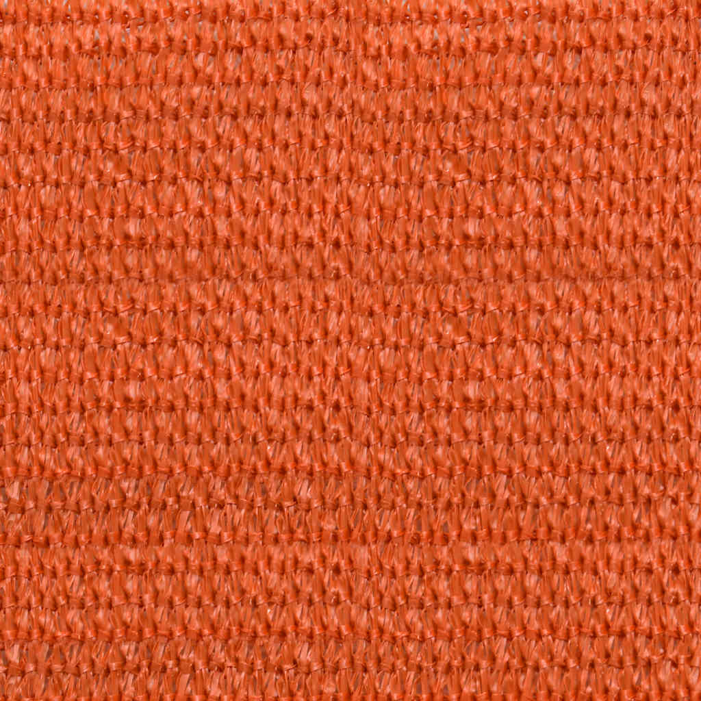 solsejl 5x8 m 160 g/m² HDPE rektangulær orange