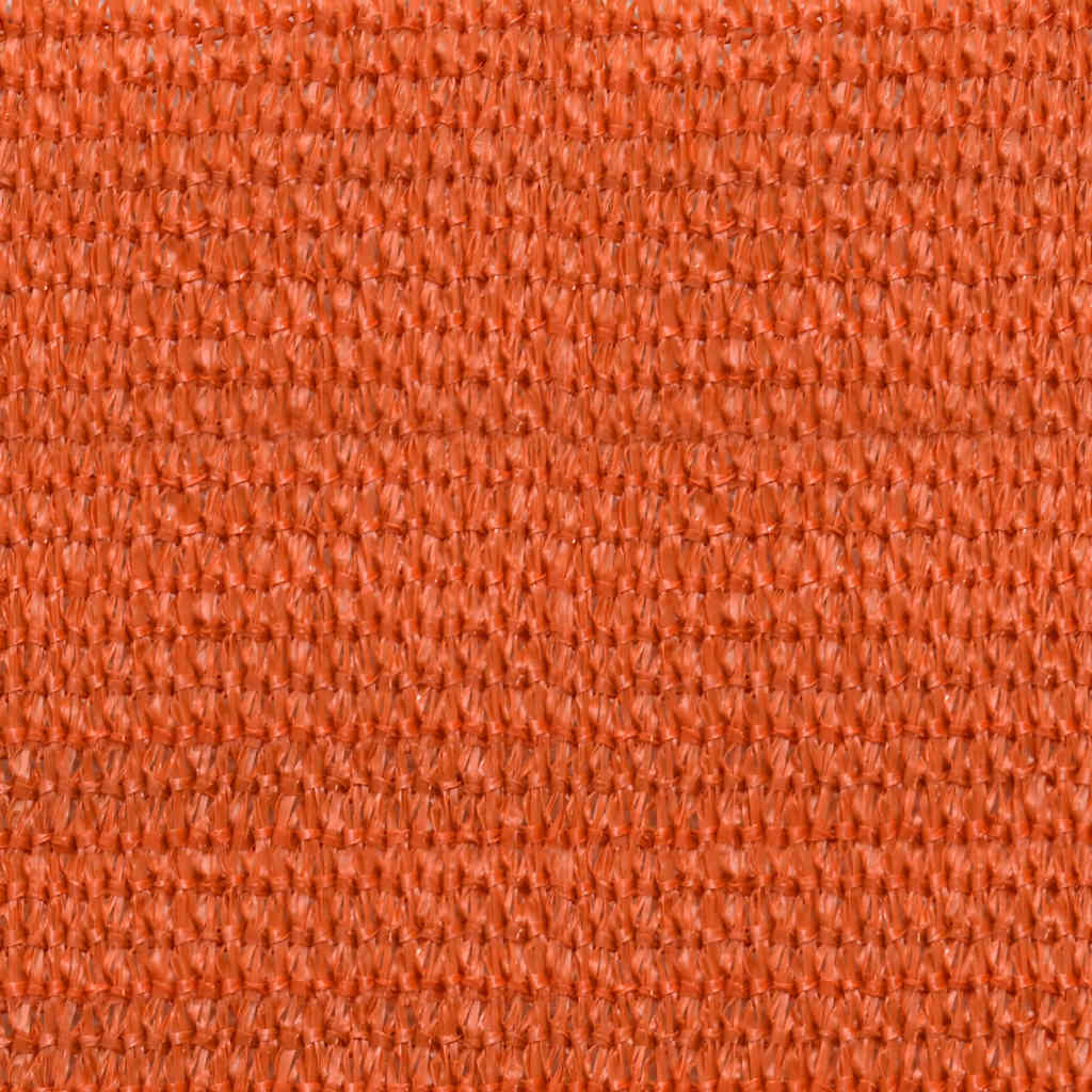 solsejl 6x7 m 160 g/m² HDPE rektangulær orange