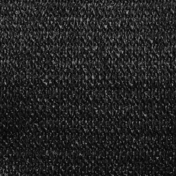 solsejl 7x7 m 160 g/m² HDPE sort