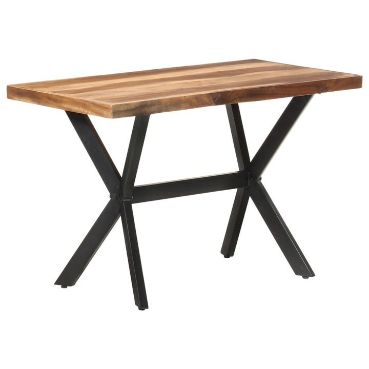 spisebord 120x60x75 cm massivt træ med honningfarvet finish