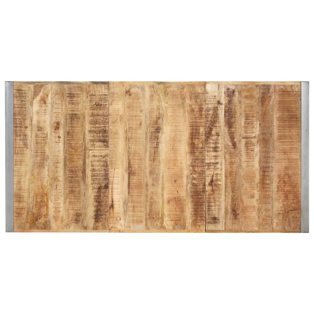 spisebord 200x100x75 cm massivt ru mangotræ