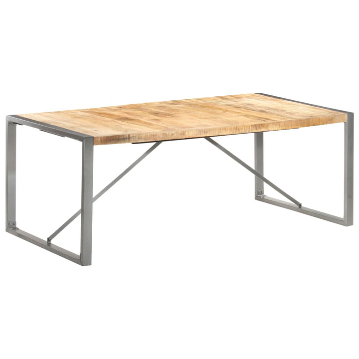 spisebord 200x100x75 cm massivt ru mangotræ