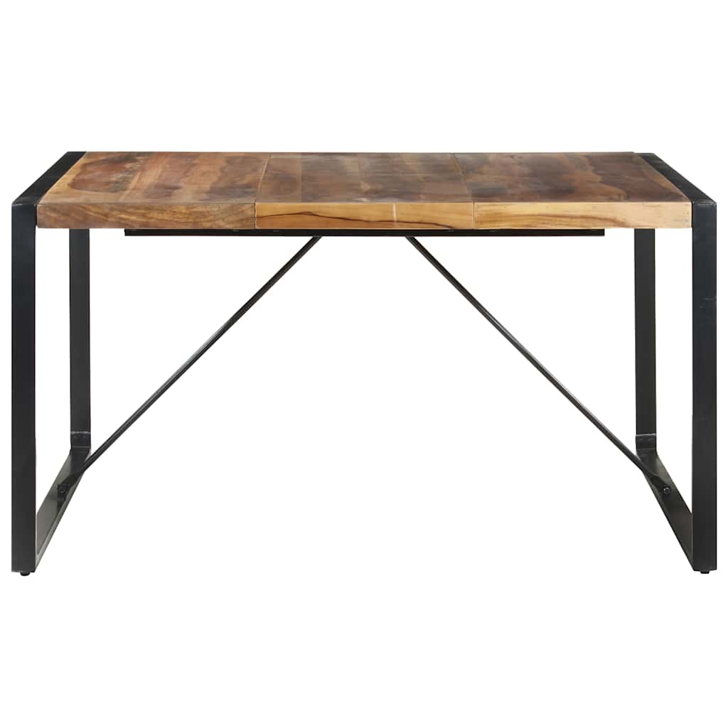 spisebord 140x140x75 cm massivt træ