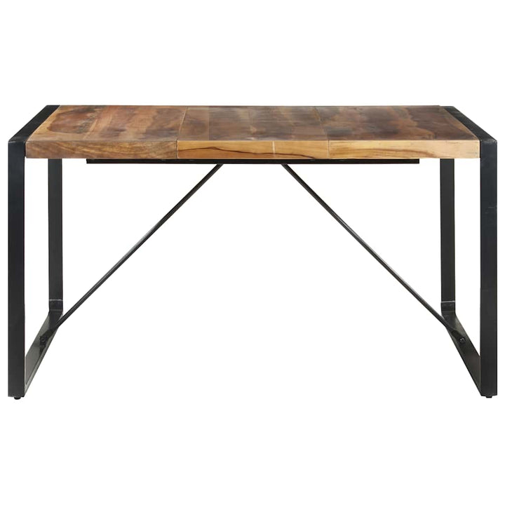 spisebord 140x140x75 cm massivt træ