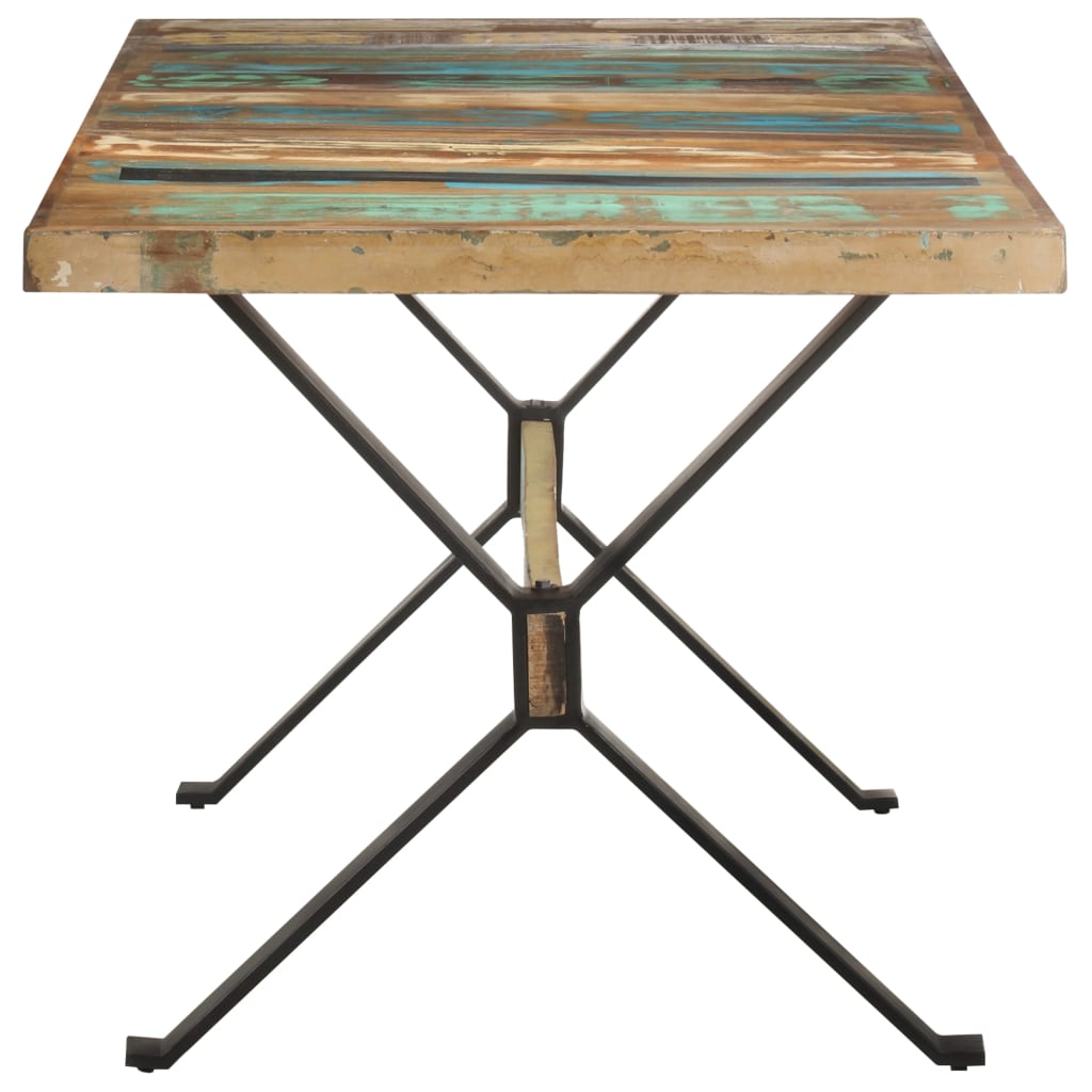 spisebord 160x80x76 cm massivt genbrugstræ