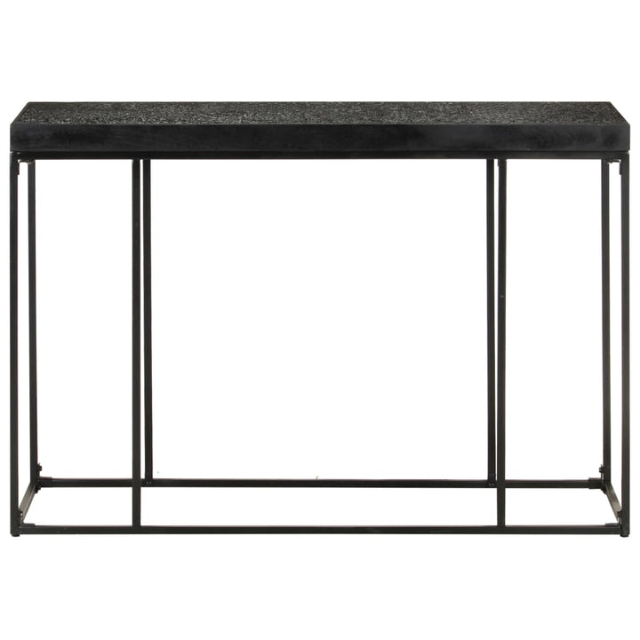 konsolbord 110x35x76 cm massivt akacietræ og mangotræ sort