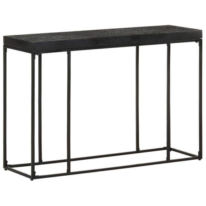 konsolbord 110x35x76 cm massivt akacietræ og mangotræ sort