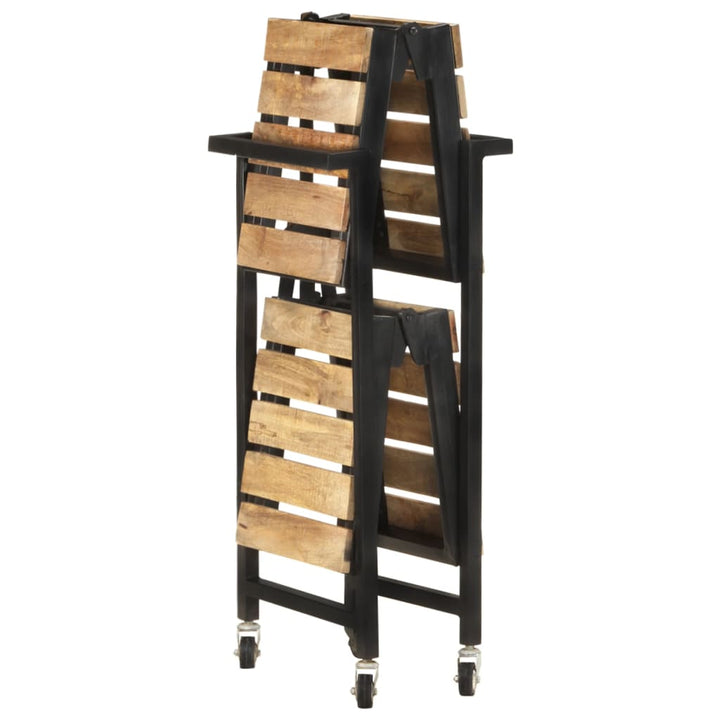 køkkenvogn 87x36x81 cm massivt mangotræ