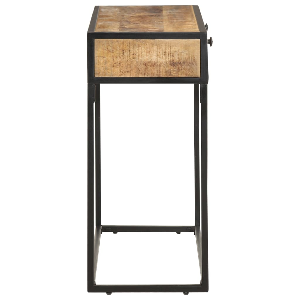 konsolbord 100x35x75 cm massivt mangotræ