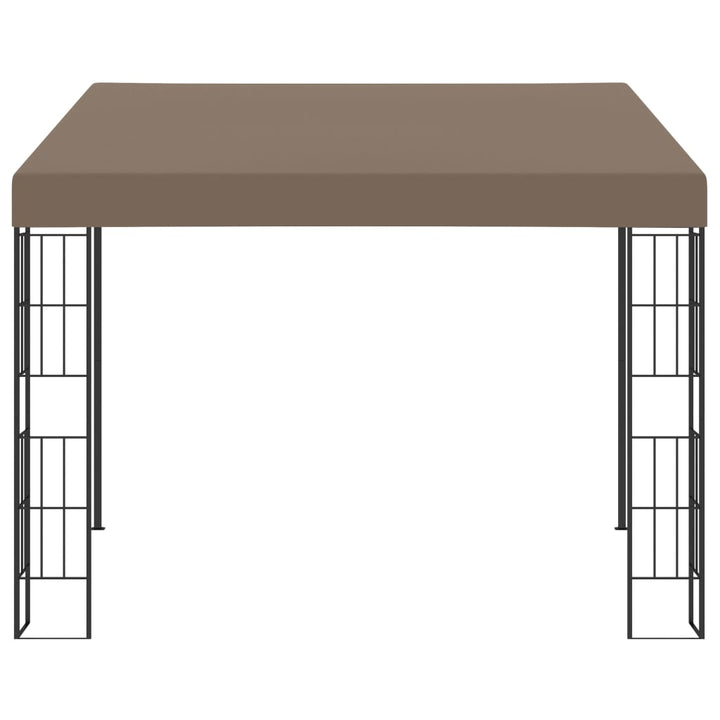 vægmonteret pavillon 3x3 m stof gråbrun