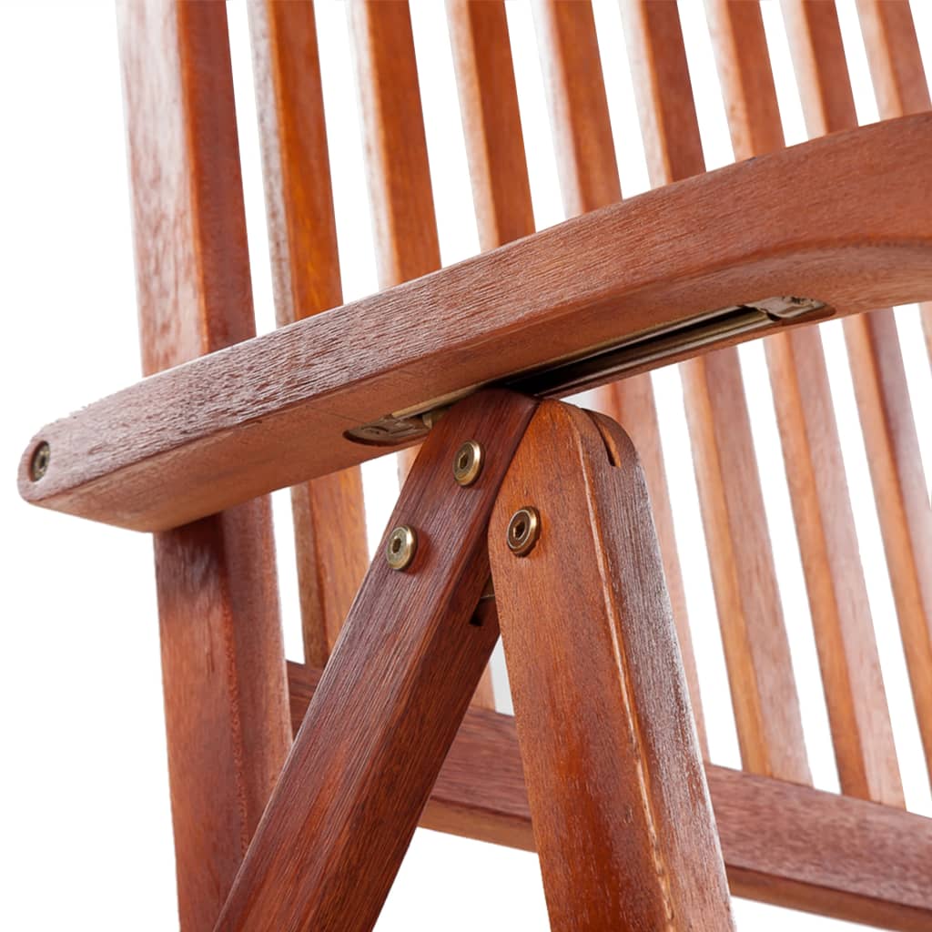 foldbare havestole 3 stk. massivt akacietræ