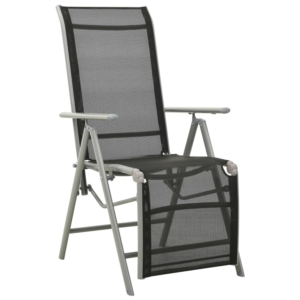 postitionsstole 2 stk. textilene og aluminium