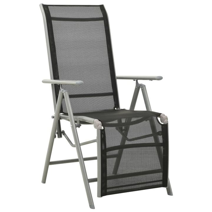 postitionsstole 2 stk. textilene og aluminium