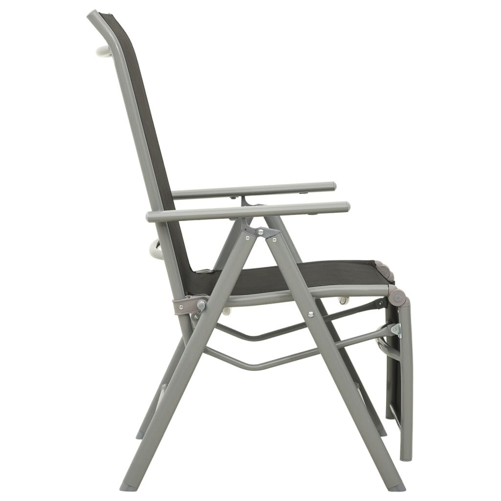 postitionsstole 2 stk. textilene og aluminium