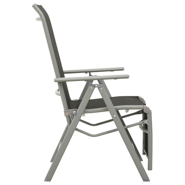 postitionsstole 2 stk. textilene og aluminium