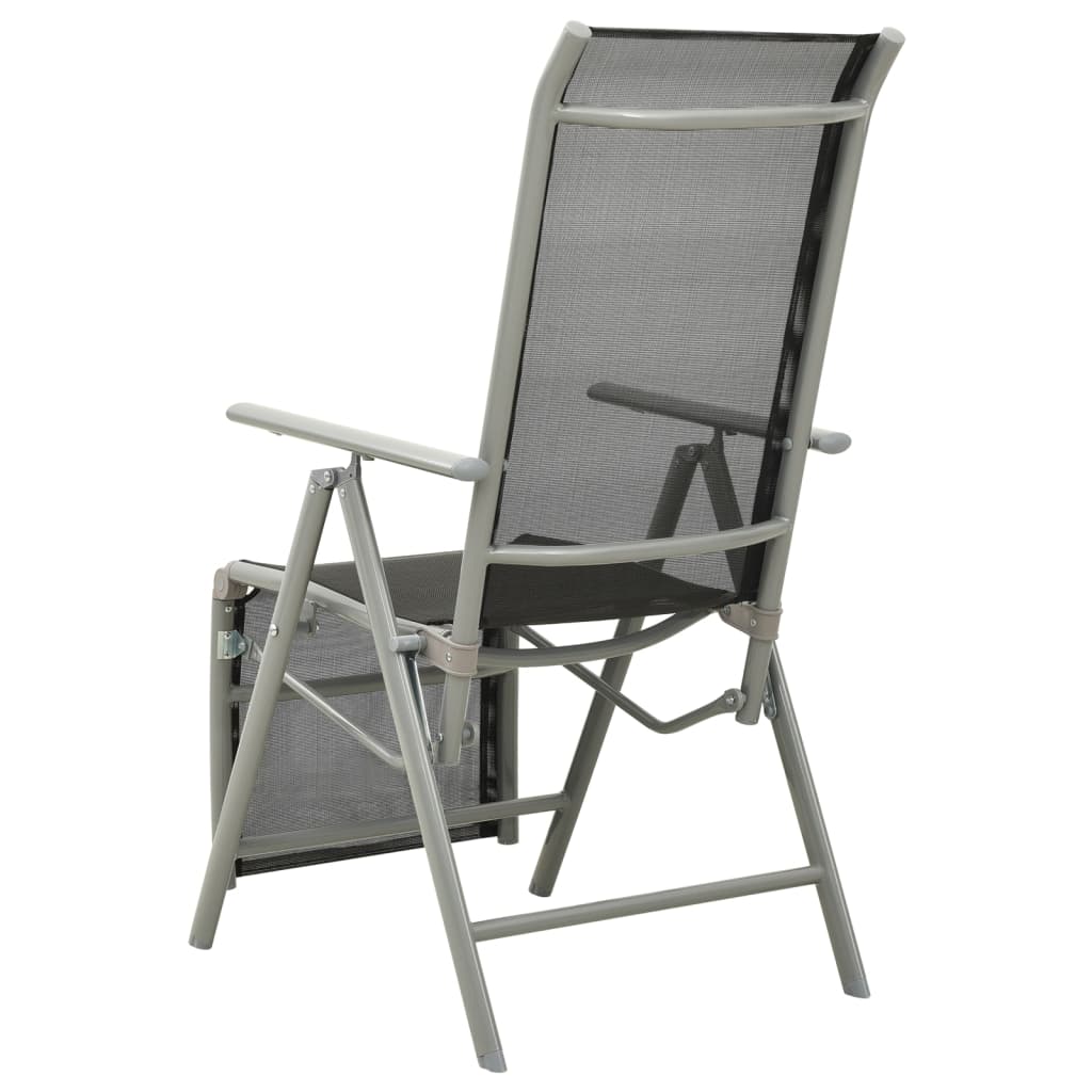 postitionsstole 2 stk. textilene og aluminium