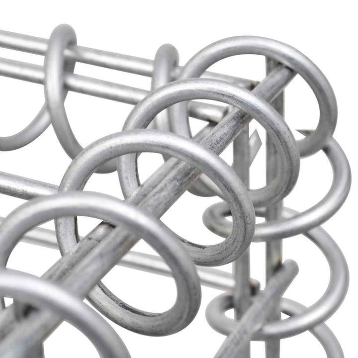 gabionvæg med dæksler 900x30x200 cm galvaniseret stål