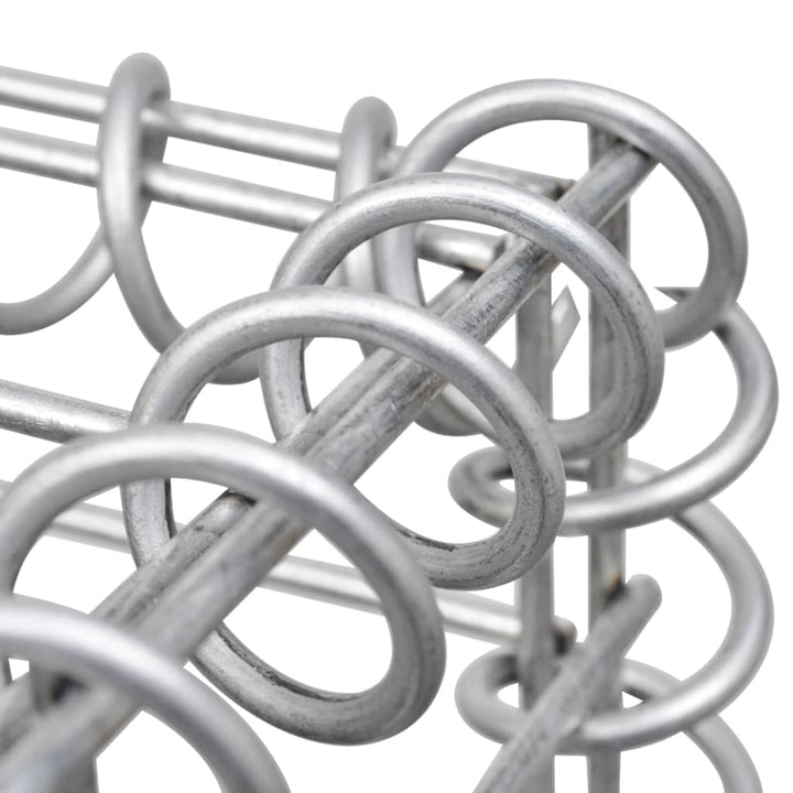 gabionvæg med dæksler 300x30x150 cm galvaniseret stål