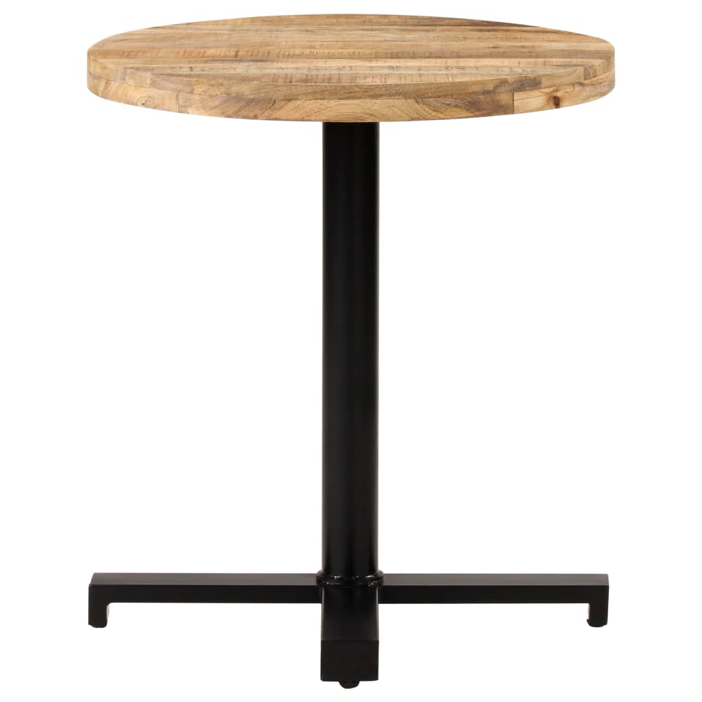 bistrobord Ø70x75 cm rund ru mangotræ