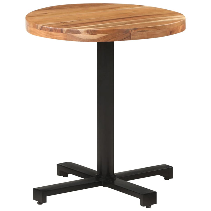bistrobord Ø70x75 cm rundt massivt akacietræ