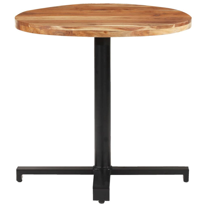 bistrobord Ø80x75 cm massivt akacietræ